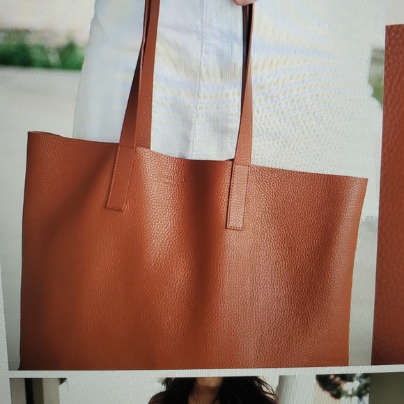 Everlane Soft Day Tote Handbag in Cognac - Picture 7 of 7
